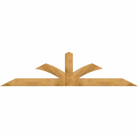 Ekena Millwork Richland Rough Sawn Timber Gable Bracket, Western Red Cedar, 108"W x 27"H x 4"D x 6"F, 6/12 Pitch GBW108X27X0406RIC00RWR